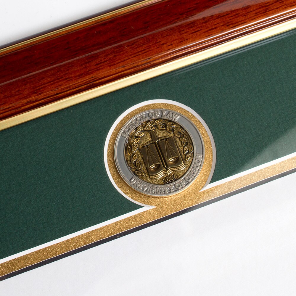 Elite, Law, Diploma Frame, Name Plate, Pecan